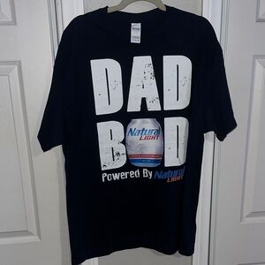 NWOT 'DAD BOD' Natural Light Beer Graphic Tee